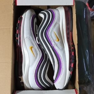 Nike White and Purple Shoes